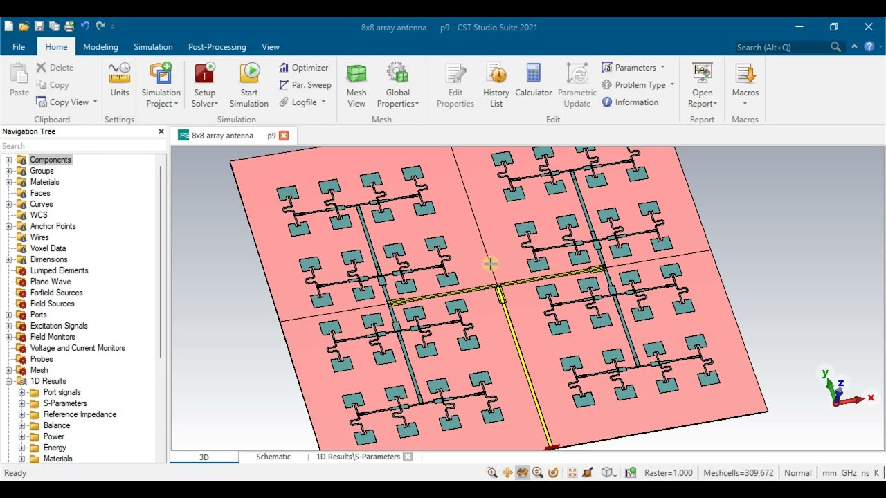 26-46 GHz 8x8 Phased-Array millimeter wave for 5G Communication Systems using IE3D and CST software