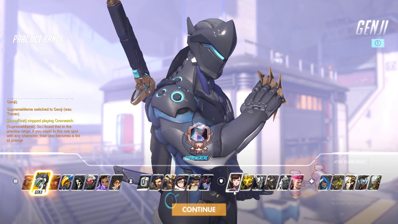 Overwatch Orange tint glitch (Practice range) [PATCHED] YouTube