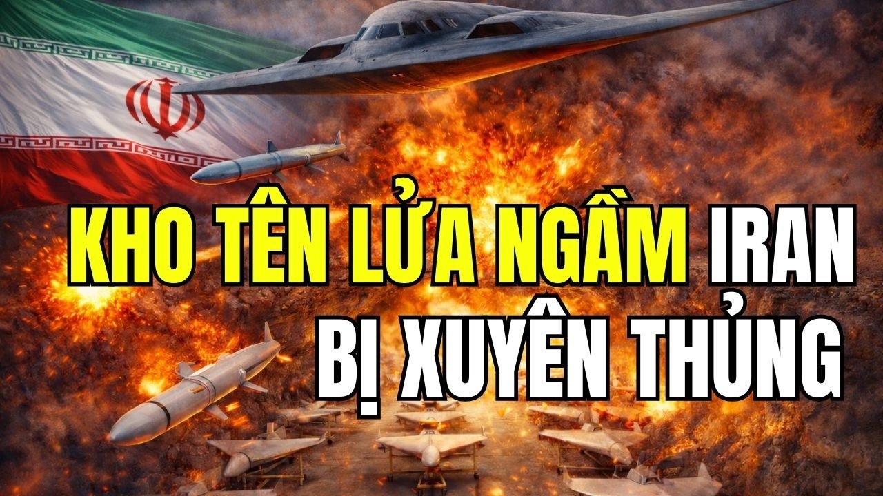 Kho Tên Lửa Ngầm Iran Bị Xuyên Thủng? Trung Đông Rung Chuyển Rạng Sáng 4/3/2026