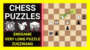 Chess Puzzles to Practice. Themes: Endgame, Very long puzzle, Zugzwang. Learn Chess