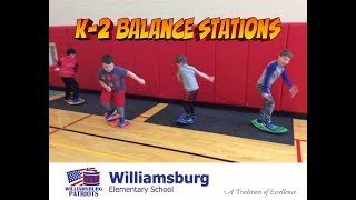 Balance Stations in K-2 #PhysEd
