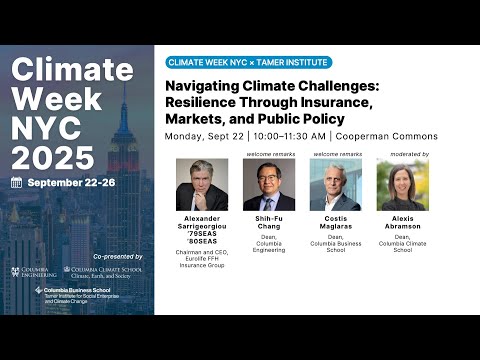 Navigating Climate Challenges: Resilience Through Insurance, Markets, and Public Policy