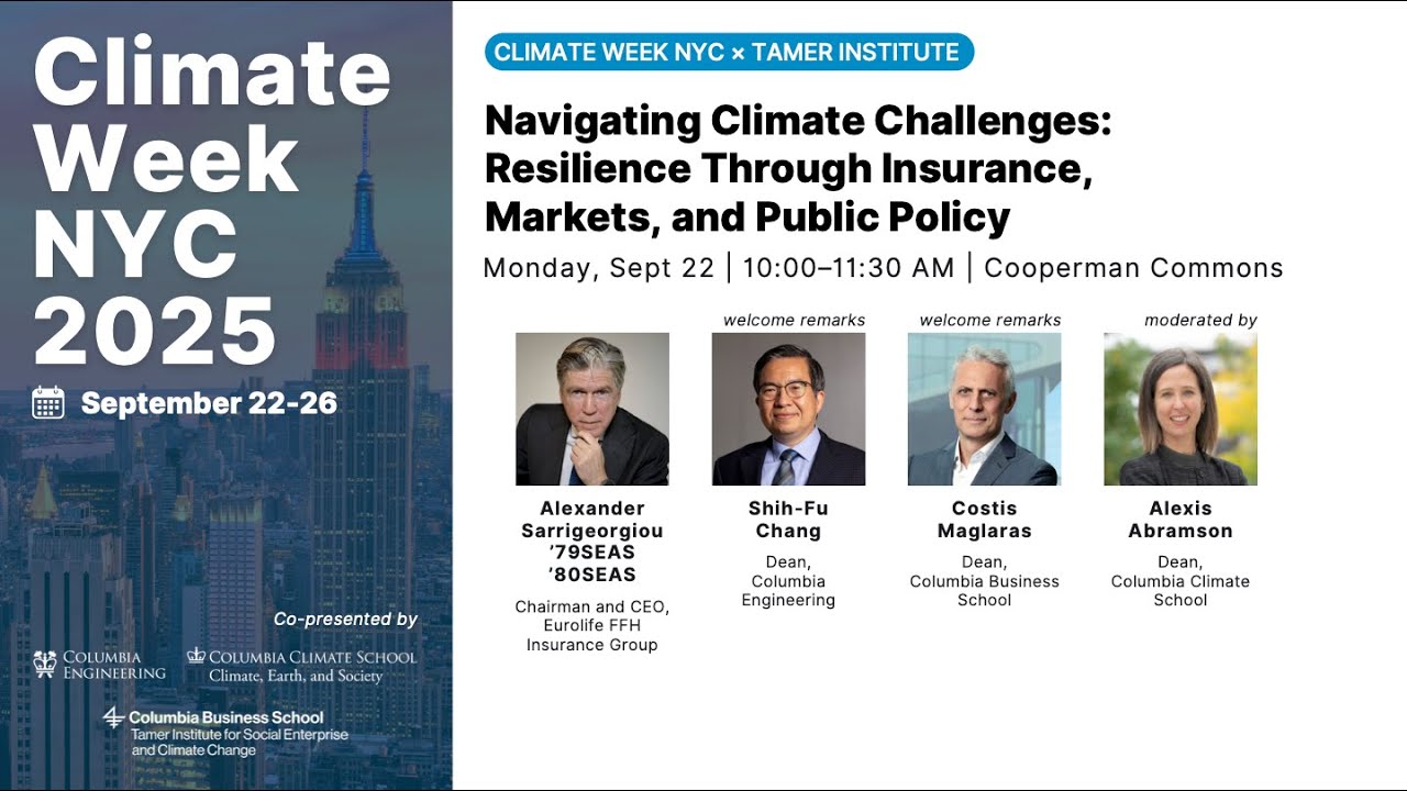 Navigating Climate Challenges: Resilience Through Insurance, Markets, and Public Policy