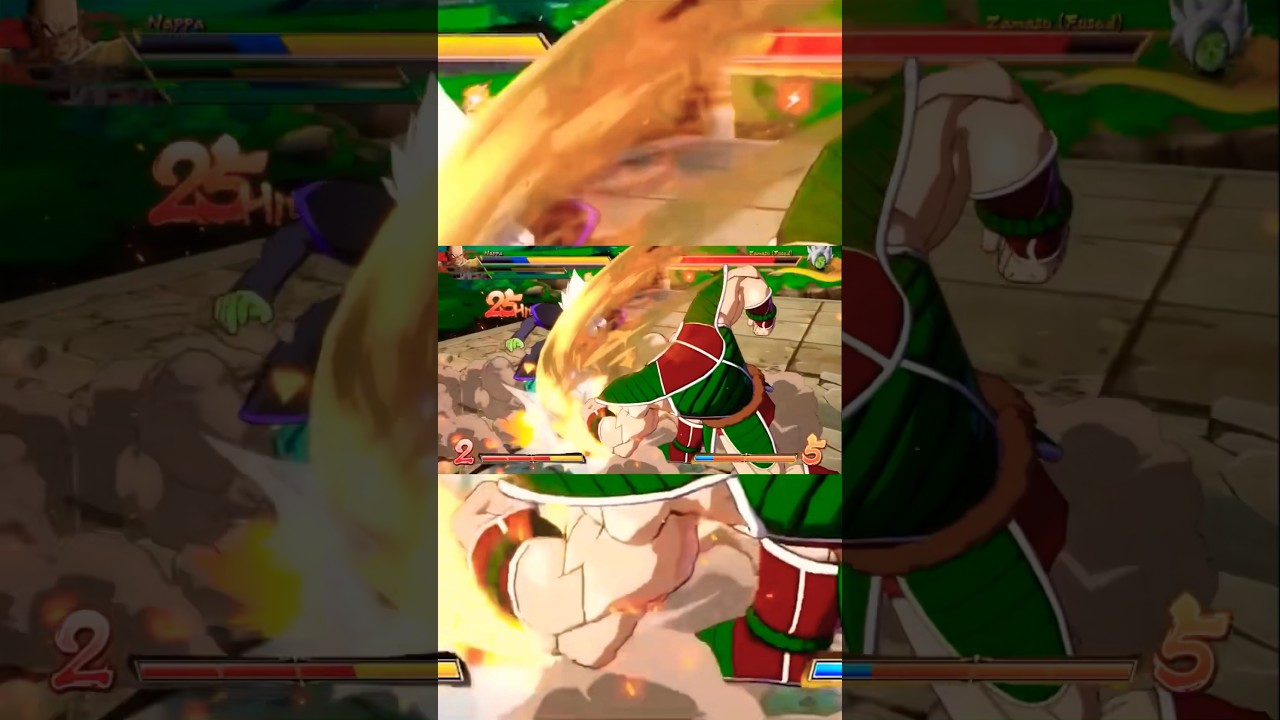 Nappa Claps Zamasu Twice With A Reset 