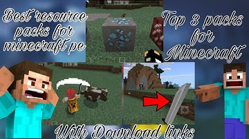 Minecraft Top 3 resource packs for minecraft pe || Best texture packs like java edition MCPE