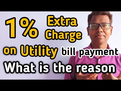 credit card utility bill payment 1% charge reason behind 