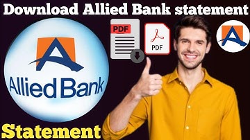 Download allied bank statement | abl statement download |  allied Bank ki statement Kaise nikale