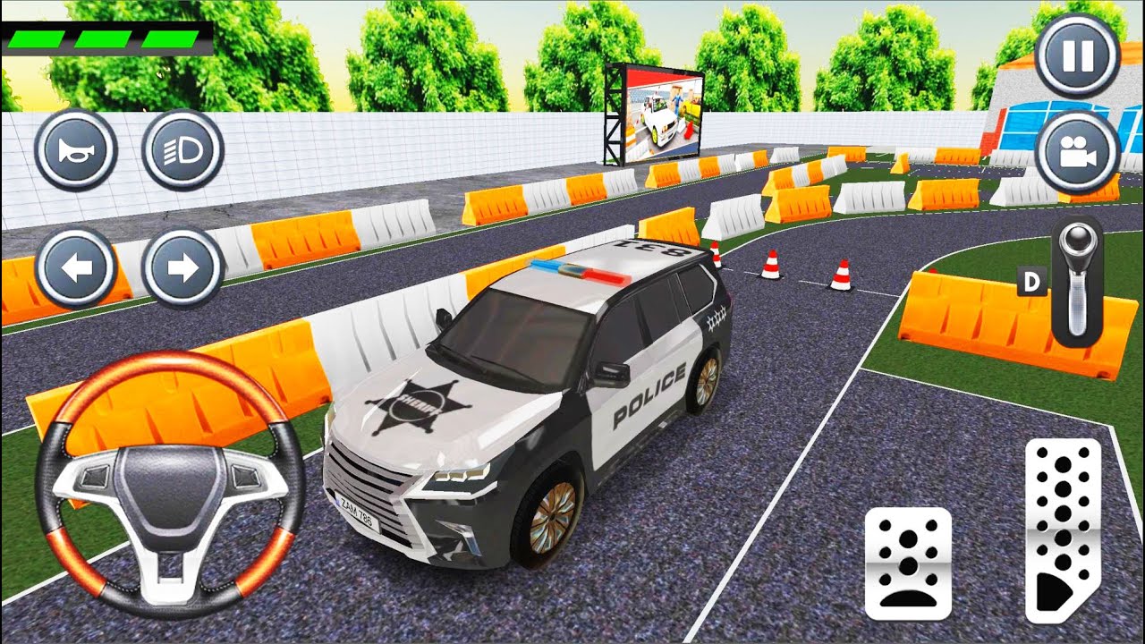 Police Parking Adventure - Car Games Rush 3D #1 - Police Car Driving School Android Gameplay