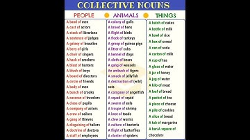 COLLECTIVE NOUNS: PEOPLE, ANIMALS & THINGS @businessmanagementuniversity