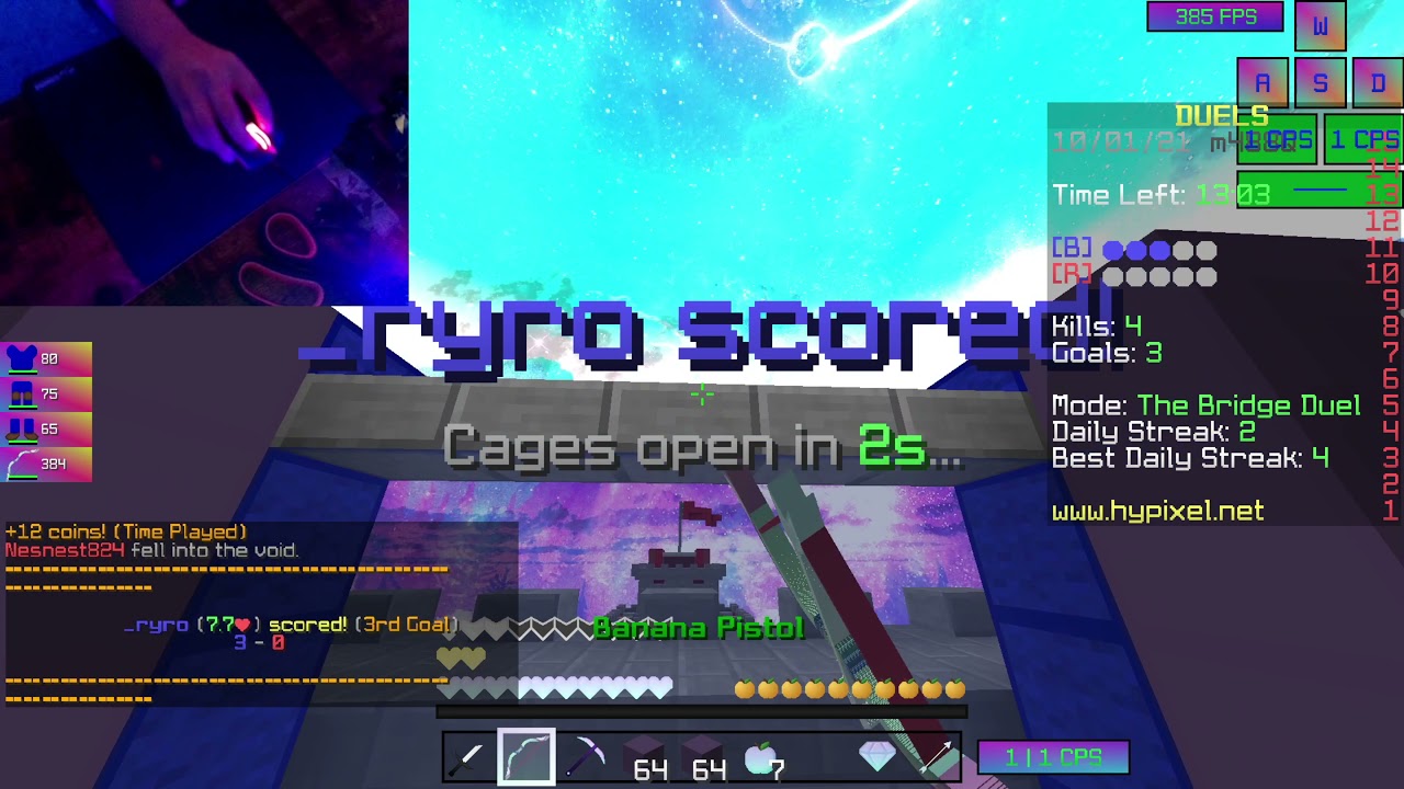 Beating a HACKER in hypixel bridge! (uneventfull)