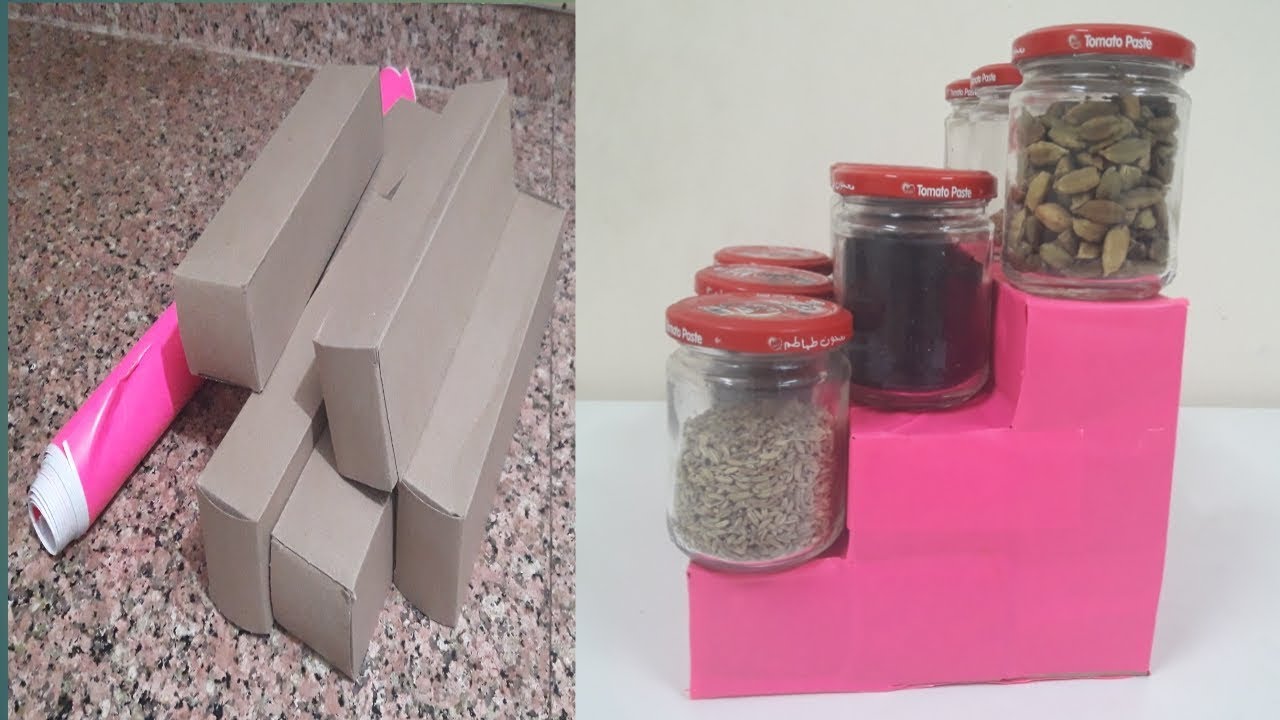 Diy Spice Organizer for Kitchen - Kitchen Organization ideas /Diy