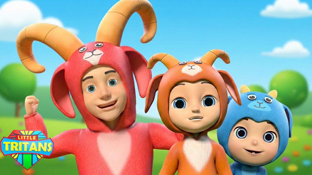 Tre Billy Goat Gruff e Altro Ancora Video Animati per Bambini in Età Prescolare - Little Tritans