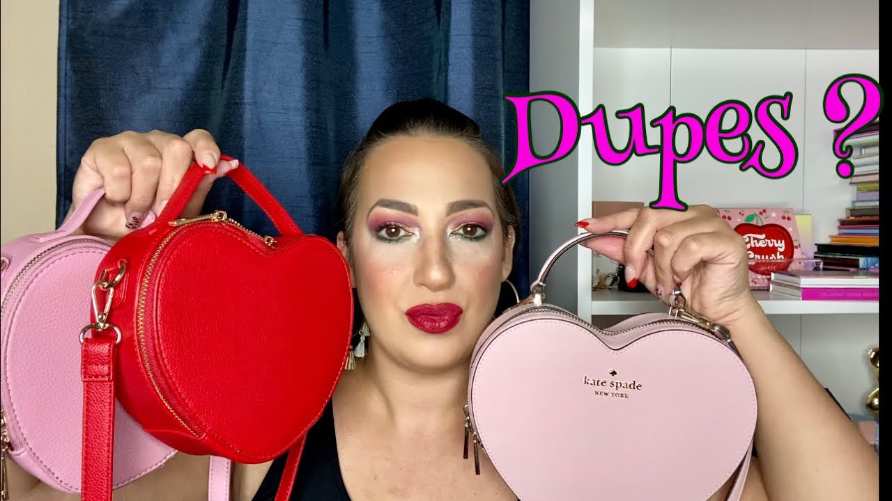 Kate+Spade+Heart+Pink+Crossbody+Love+Shack+3d+Leather+Valentines+