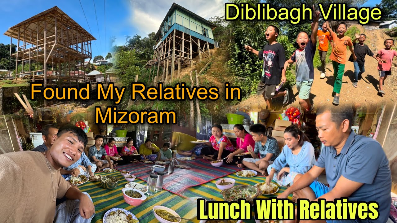 OMG😳 Found My Relatives in Mizoram Diblibagh Village || Got Invitation For Lunch || Mizoram Village