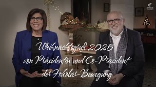 Weihnachtsgruss 2025 - Margaret Karram und Jesús Morán