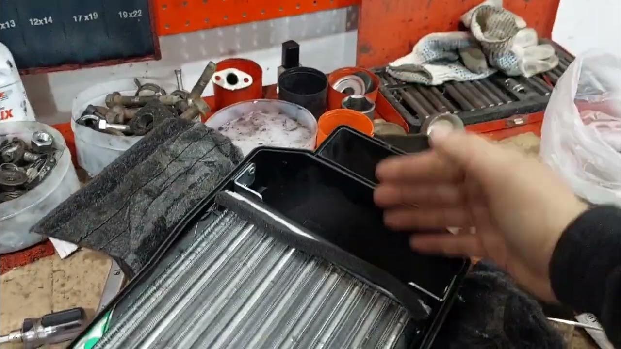 как снять радиатор печки поло седан