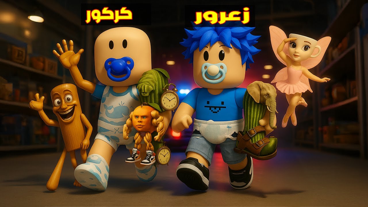 فلم روبلوكس : زعرور و كركور ياخذون جميع اصدقاء تونج ساهور و بالارينا كابوتشينا ( كركور يركض )  😱🔥