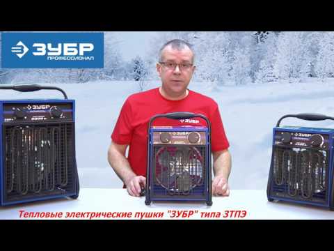 Тепловые электрические квадратные пушки "ЗУБР" типа ЗТПЭ