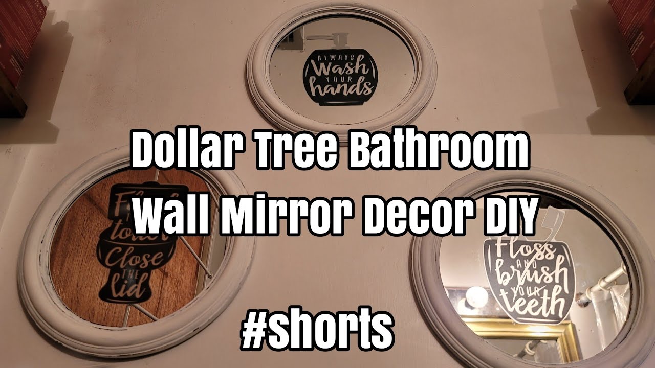 shorts Vertical Dollar Tree Round Mirrors + Dollar Tree Bathroom