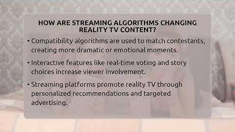 How Are Streaming Algorithms Changing Reality TV Content? - The Reality Radar