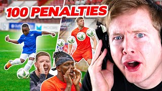 SIDEMEN PENALTY CHALLENGE VS 100 KIDS REACTION