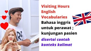Belajar Bahasa Inggris Dasar, Kosakata Untuk Perawat
