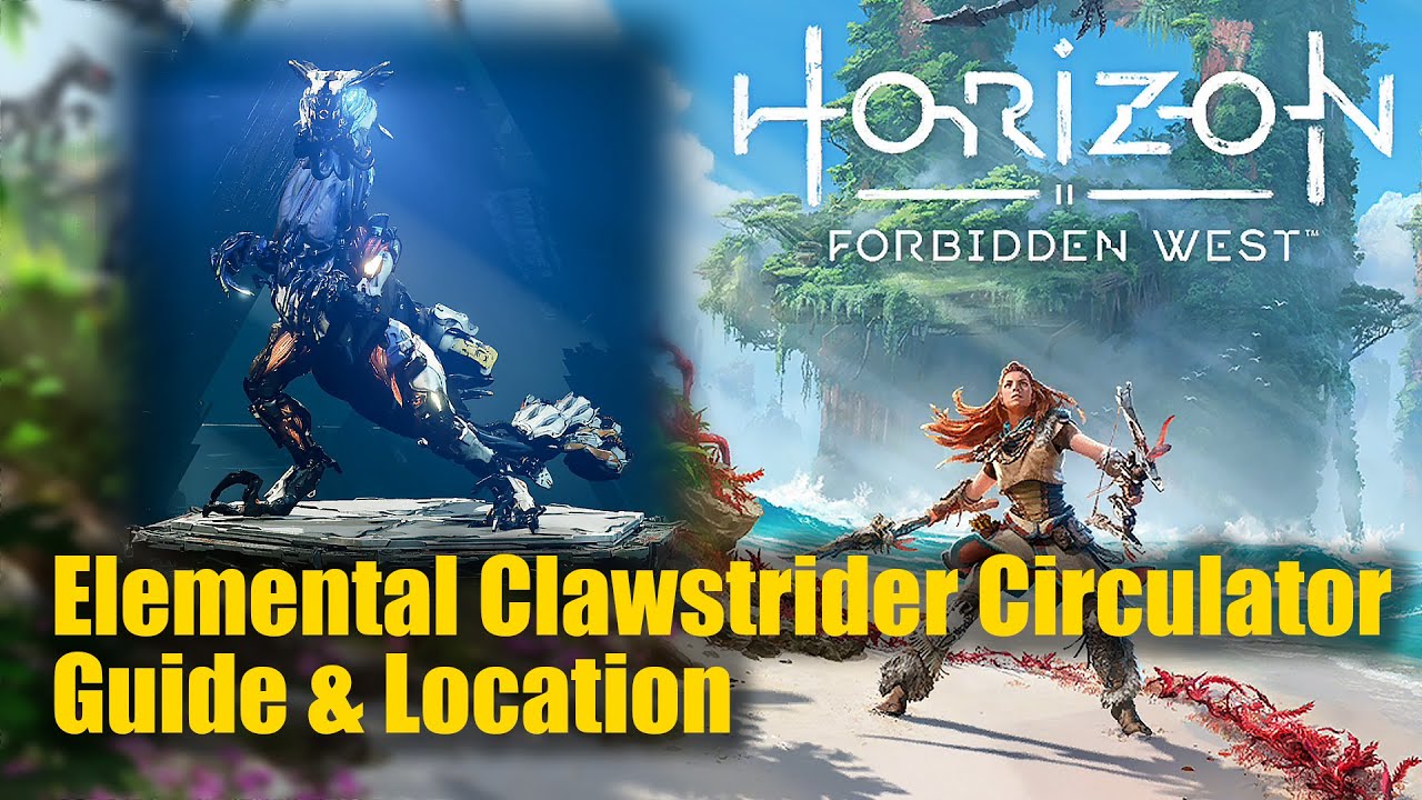 Horizon Forbidden West Spitzen Elementar Krallenschreiter Horizon Forbidden West Elemental Clawstrider Circulator Resources