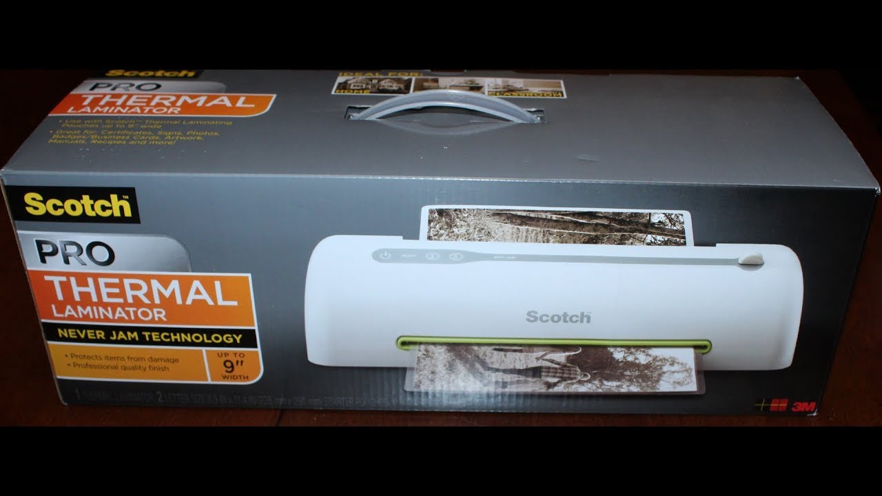 Scotch Thermal Laminator Unboxing & First -