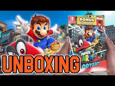 Super Mario Odyssey Bonus Traveler&rsquo;s Guide Bundle (Switch) Unboxing!!