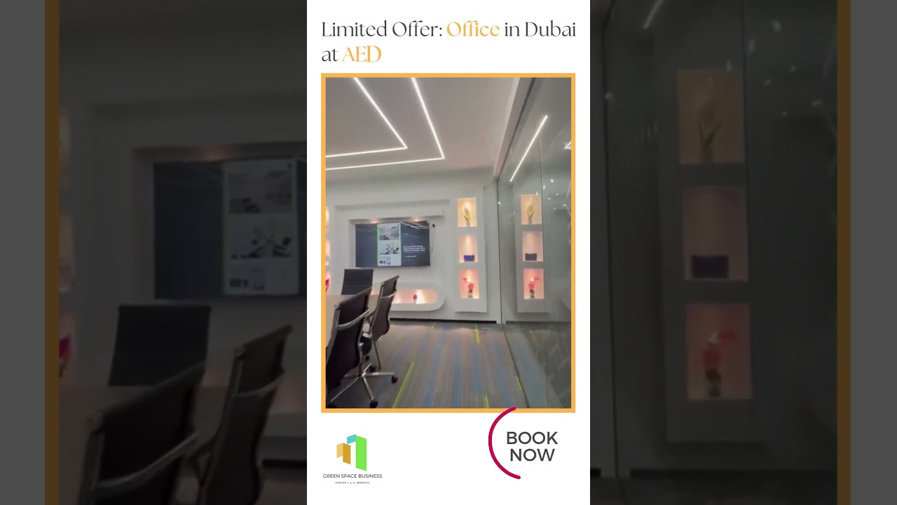 Dubai office Space in just AED 1,500/month!  