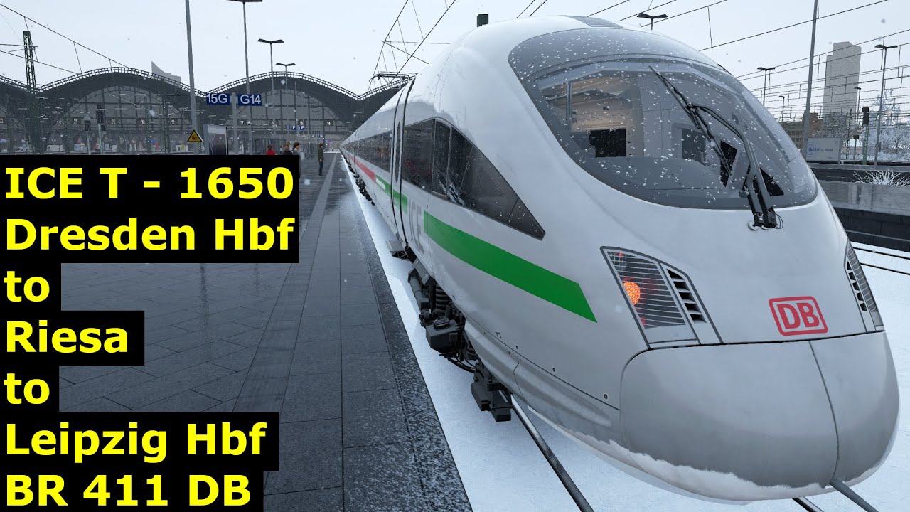 ICE T - 1650 - Dresden Hbf to Riesa to Leipzig Hbf - BR 411 DB