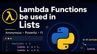 Lambda Functions be used in Lists #python #programming #coding
