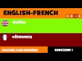 FROM ENGLISH TO FRENCH  clothes
