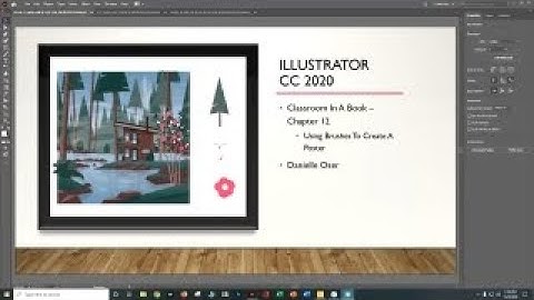 AI CC 2020 CIAB CH 12 Part 2 Using Brushes to Create A Poster Danielle Oser Source