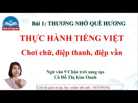 Video Biện pháp Chơi chữ, điệp thanh, điệp vần- Ngữ văn 9- CTST- Cô Kim Oanh - youtube