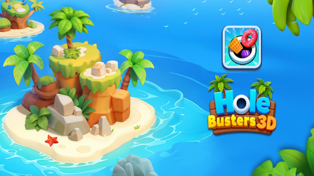 Hole Busters 3D (by Dreamplay) IOS Gameplay Video (HD)