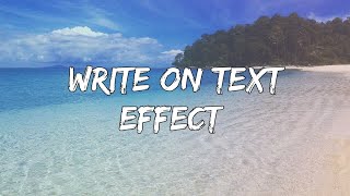 Tutorial write on text effect di android