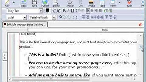 Building web pages - Nvu tutorial