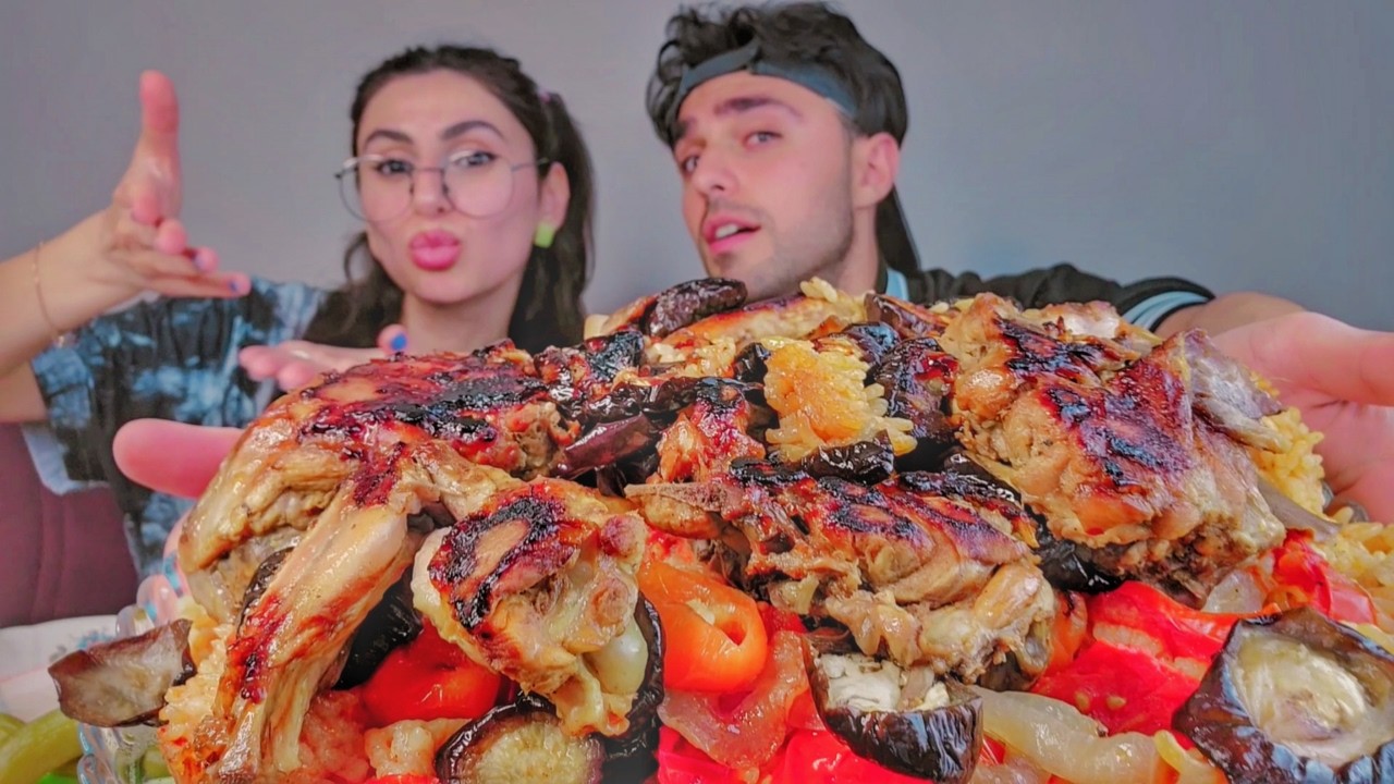 اكلنا مقلوبة دجاج عجيبه، برنامج قسمة و نصيب