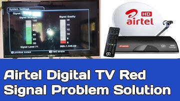 Airtel digital TV Red Signal Problem Solution // Airtel digital TV channel missing Problem Solution