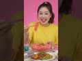 colourful mukbang🎨🔥🤤 #colors #food #foodie