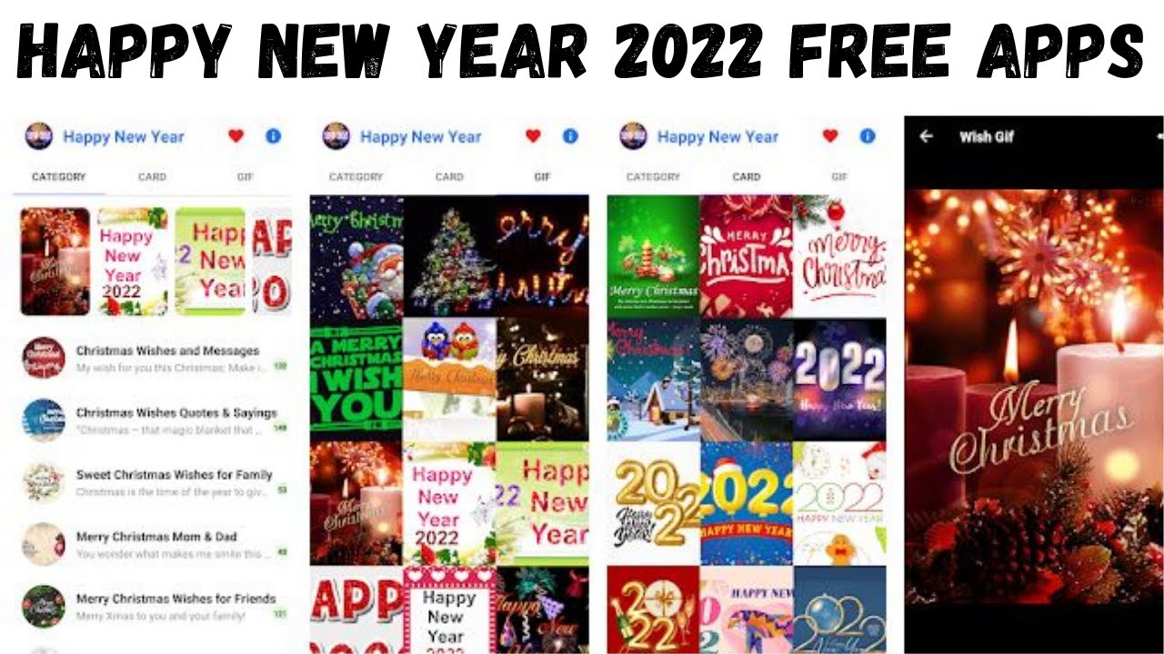 Top 5 best free apps to wish Happy New Year and welcome in 2022 | Happy New Year 2022 wishes apps