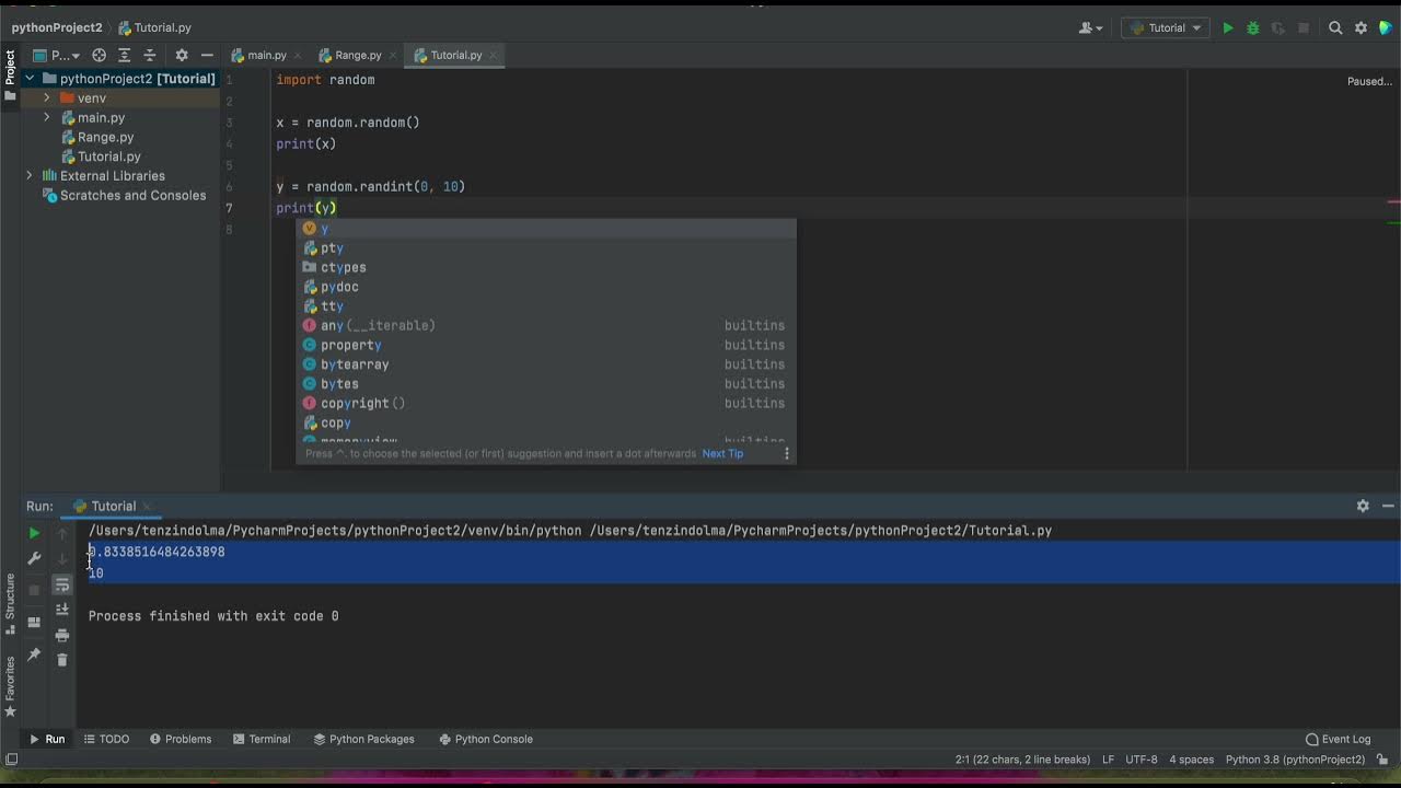 Random numbers(Randrange, Randint) Python - YouTube