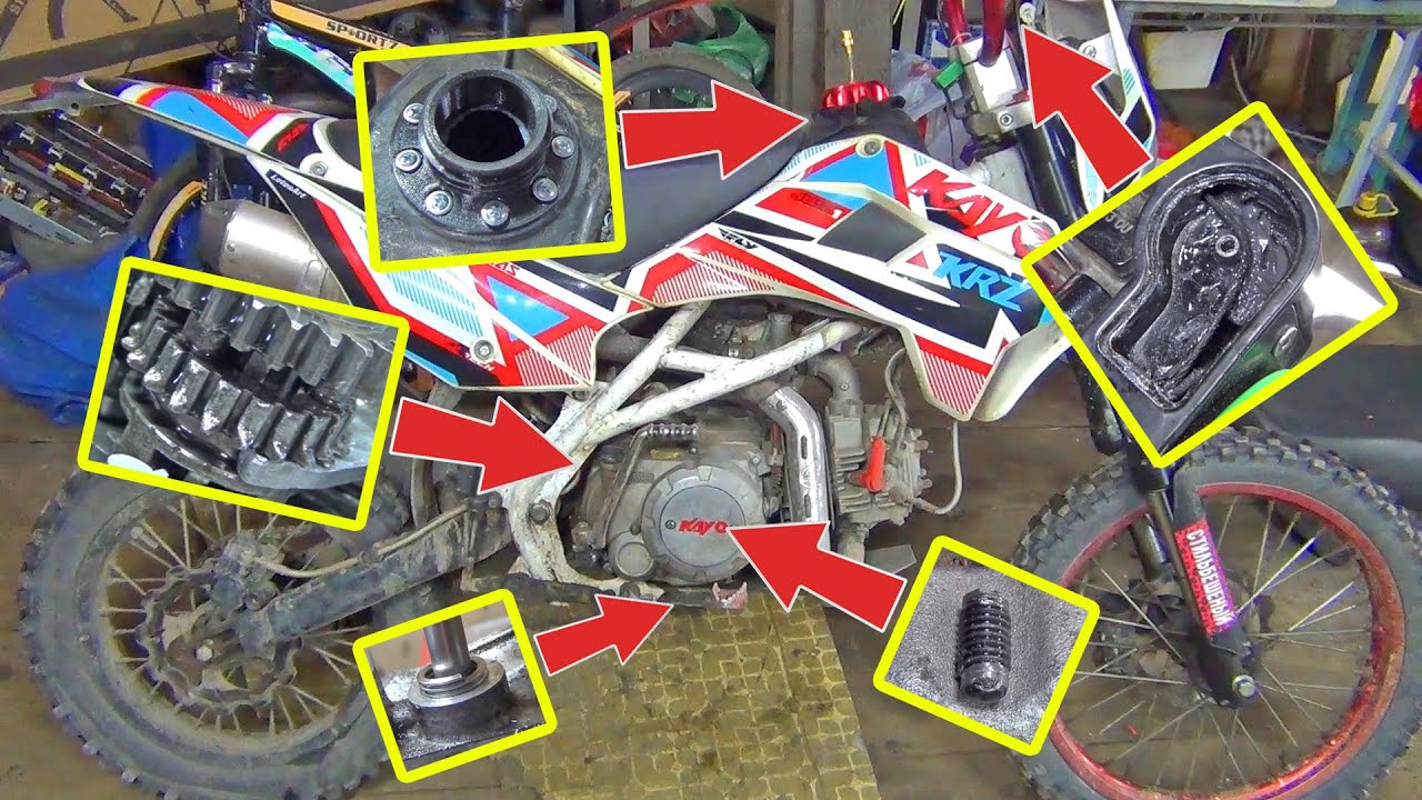 Ремонт пит байка KAYO - YouTube