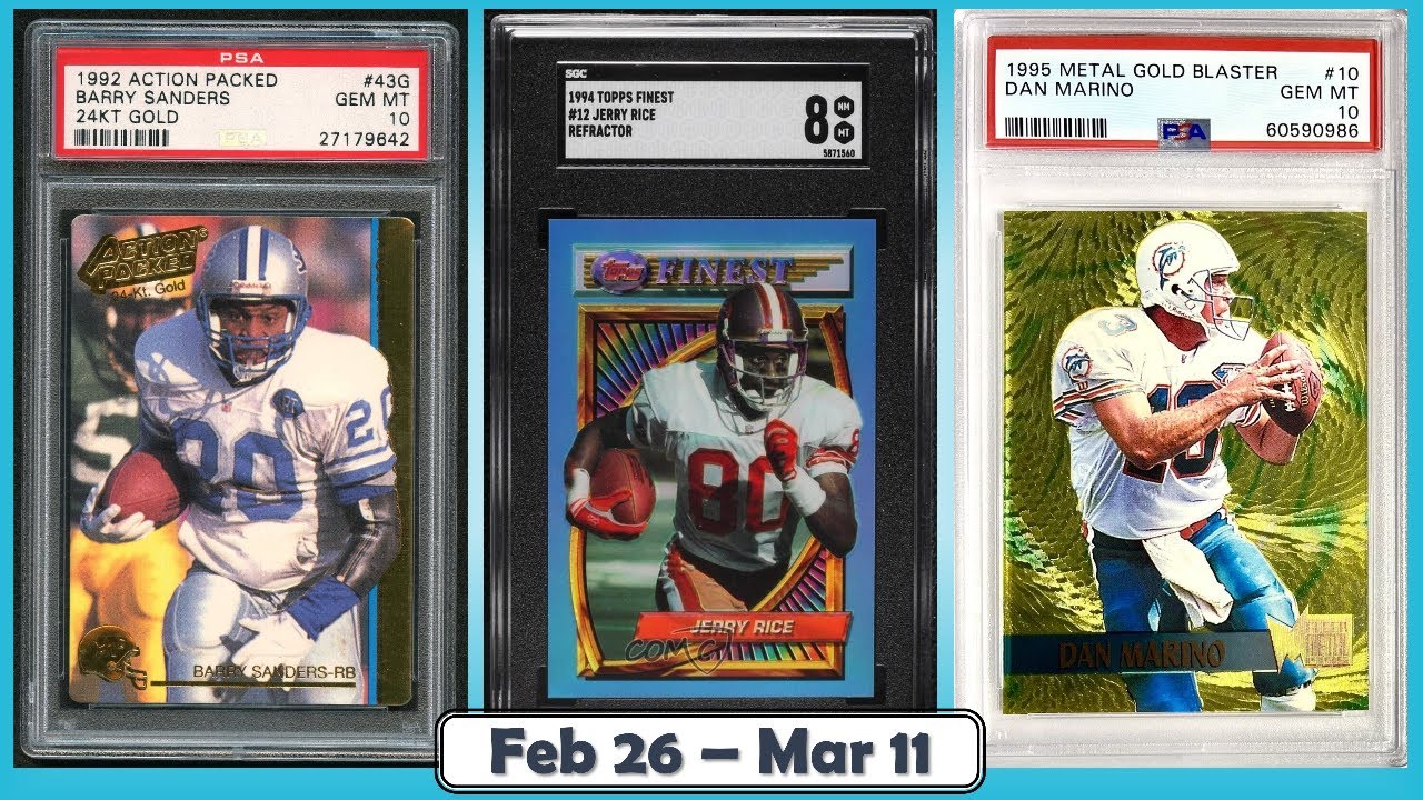 TOP 25 Highest Selling Football Cards from the Junk Wax Era on eBay