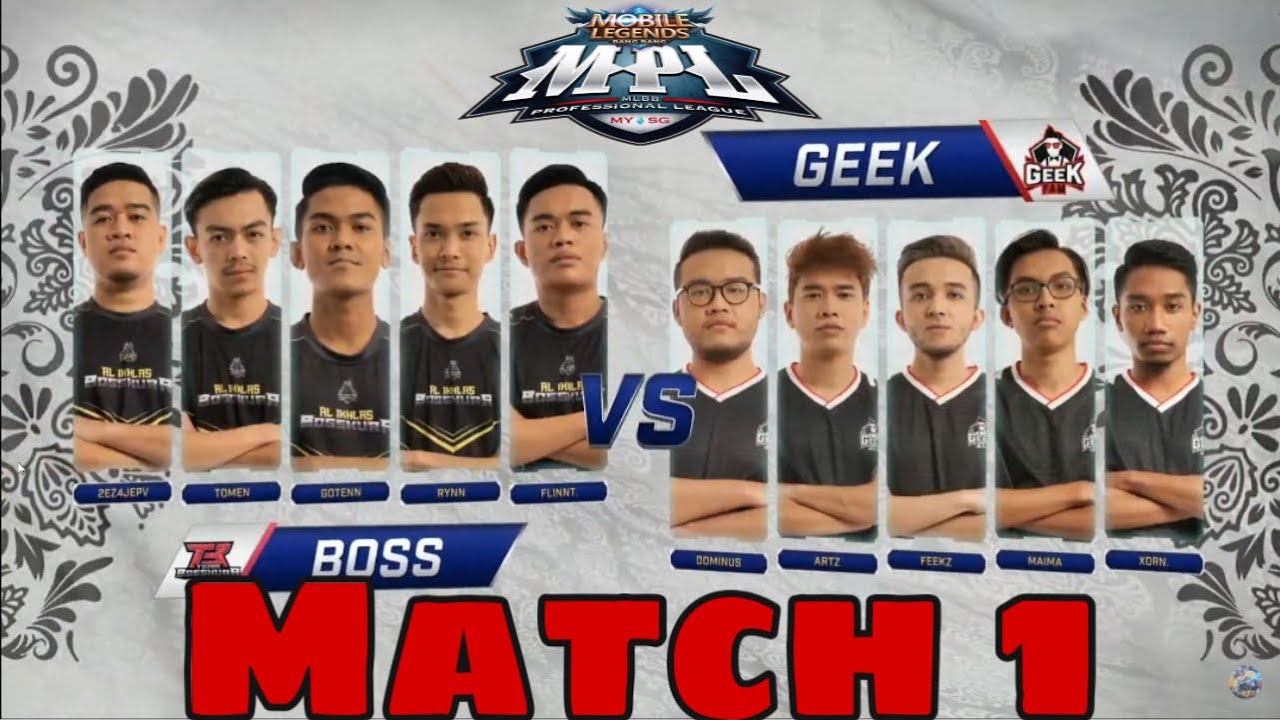 GAME PERTAMA TEAM BOSSKUR Vs GEEK FAM - MOBILE LEGENDS
