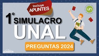 Simulacro 1 | Examen Universidad Nacional UNAL  - 2024 (Actualizado) 📚