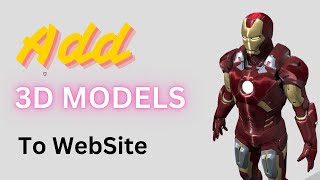 Adding 3D Models to Your HTML Website