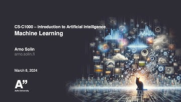 Introduction to AI (2024): Machine Learning