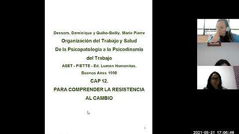 Psicopatologa y Psicodinamia del trabajo (21/5/21)...